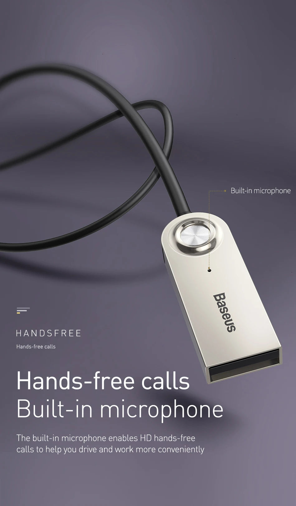 Baseus Aux Bluetooth Adapter