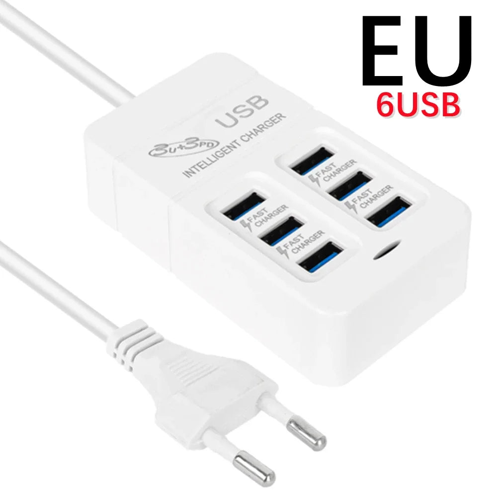 6-Port Multiport USB Charger (35W PD):