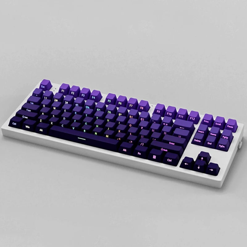 Gradient Purple Double Shot PBT Keycaps