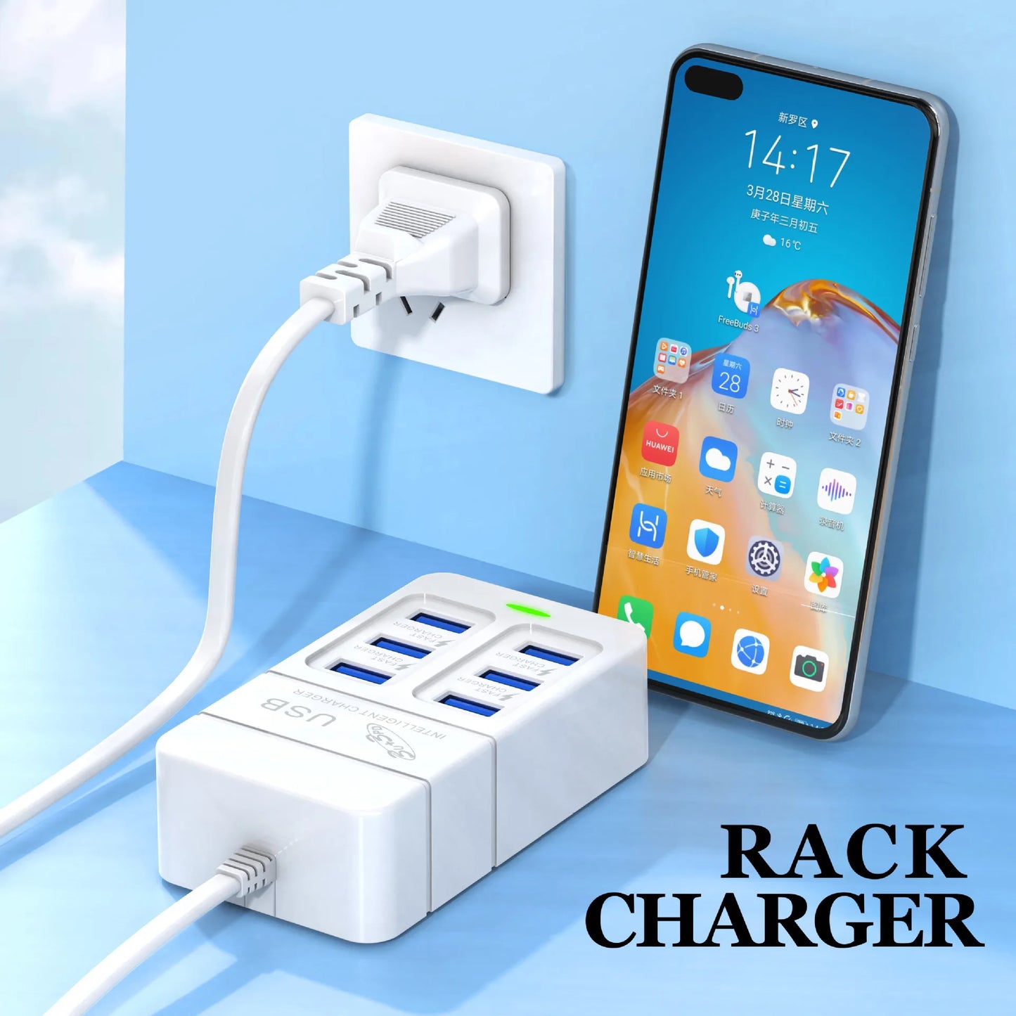 6-Port Multiport USB Charger (35W PD):