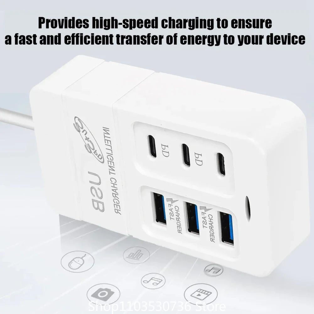 6-Port Multiport USB Charger (35W PD):