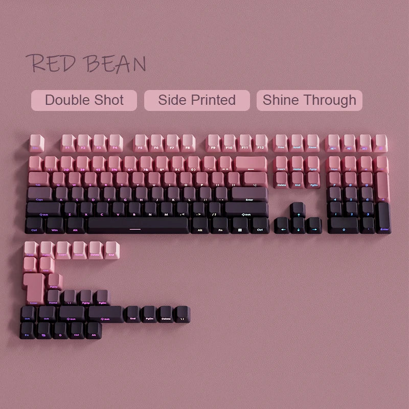 Gradient Purple Double Shot PBT Keycaps
