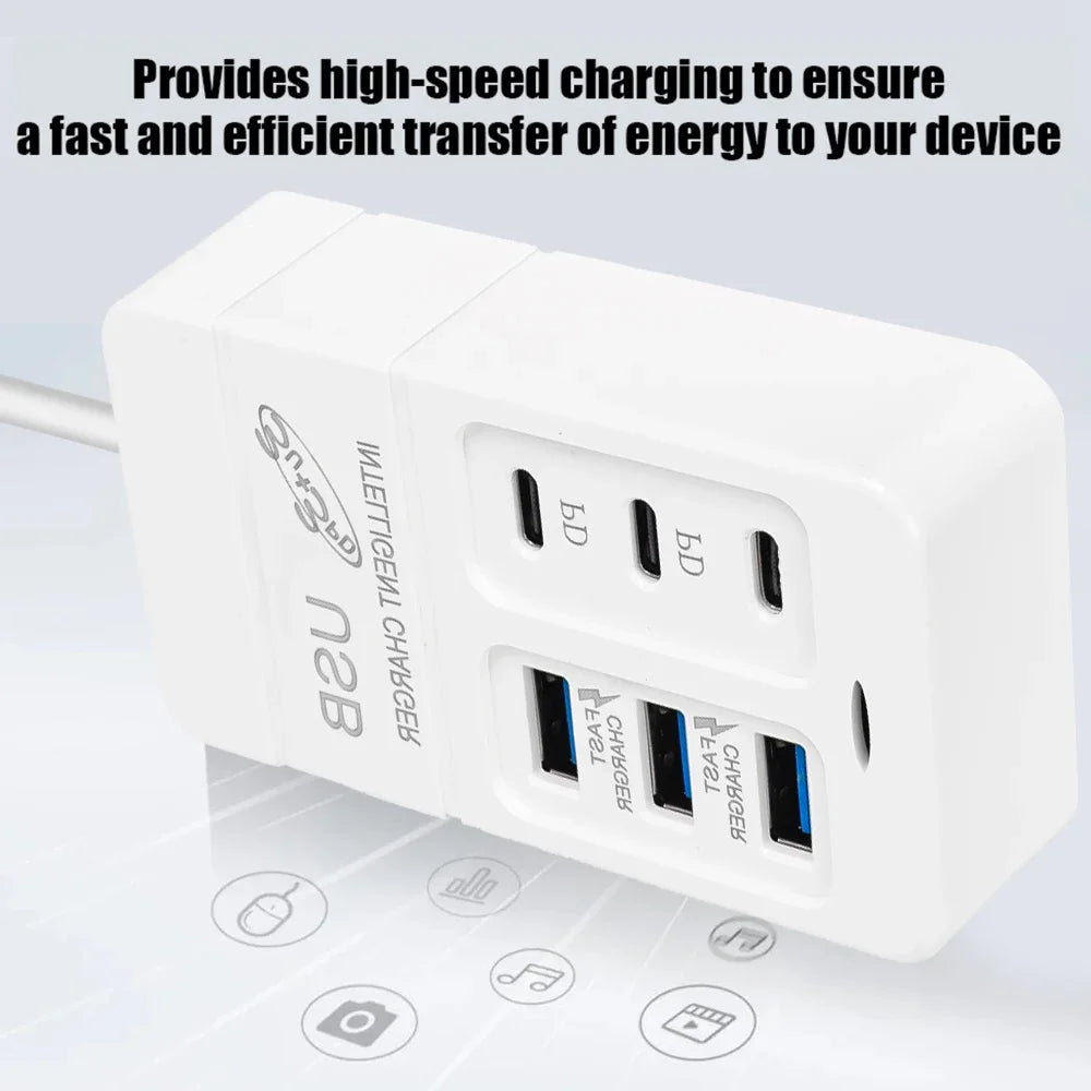 6-Port Multiport USB Charger (35W PD):