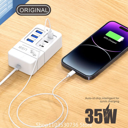 6-Port Multiport USB Charger (35W PD):
