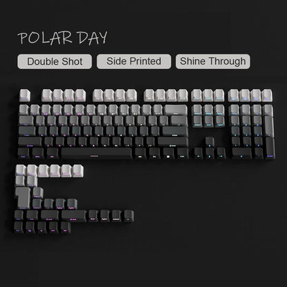 Gradient Purple Double Shot PBT Keycaps
